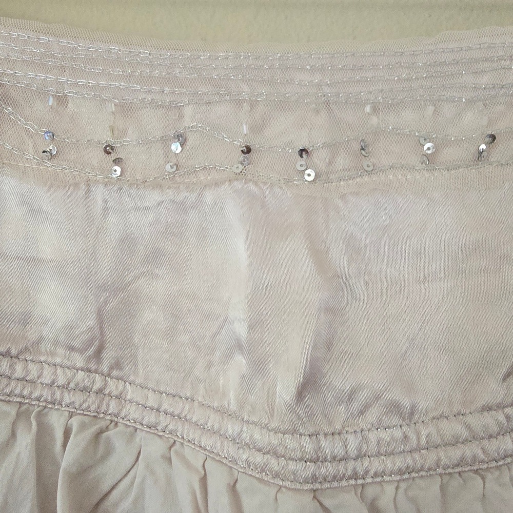 Phool Lavender Sleeveless Pintuck Sequin Trim Blouse Top Plus Size 1X Bohemian - Picture 11 of 14
